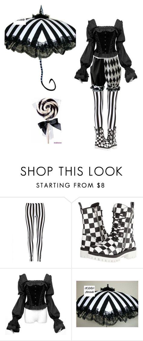 "Outfit 603 (Circus, Goth Life)" by creaturefeaturerules ❤ liked on Polyvore featuring Mono and Love Moschino Goth Circus Aesthetic, Goth Jester Outfit, Gothic Clowncore, Dark Clown Aesthetic Outfit, Matching Goth Outfits, Circuscore Outfit, Jestercore Fashion, Goth Clowncore Fashion, Circus Goth