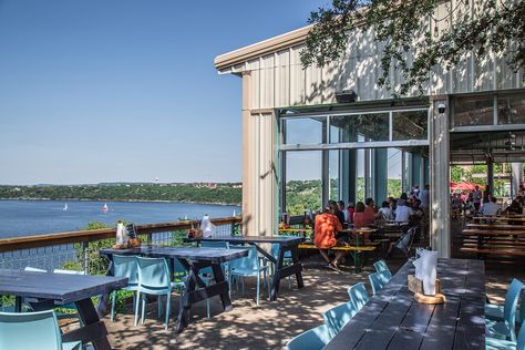 Lucy's on the Lake Lake Side Restaurant, Coffee By The Lake, Birthday Places To Go, Lake Deck, Boat Marina, Lakeside Restaurant, Village Center, Open Restaurant, Texas Restaurant