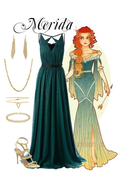 Merida Dress Prom, Merida Prom Dress, Merida Inspired Prom Dress, Merida Inspired Dress, Merida Inspired Outfits, Merida Outfit, Medieval Core, Merida Dress, Disney Prom