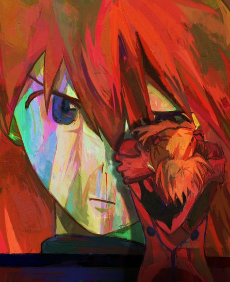 Asuka Langley Soryu, Evangelion Art, Neon Evangelion, Asuka Langley, Rei Ayanami, Art Folder, Art Icon, Neon Genesis Evangelion, Art Style