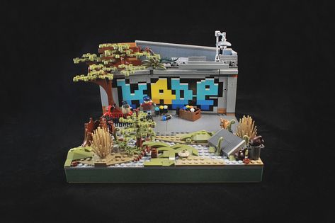 Lego Graffiti, Lego Park, Lego Cyberpunk, Lego Street, Lego Letters, Lego Board, Lego Boards, Lego Trains, Lego Creative