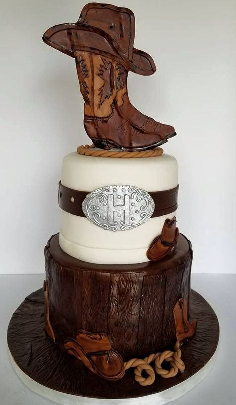 Cowboy Boot Cake Ideas, Cowboy Theme Cake For Men, Country Music Birthday Cake, Western Cake For Men, Cowboy Themed Cake, Western Themed Cake, Country Music Cake, Cowboy Cake For Men, Cowboy Cakes For Boys