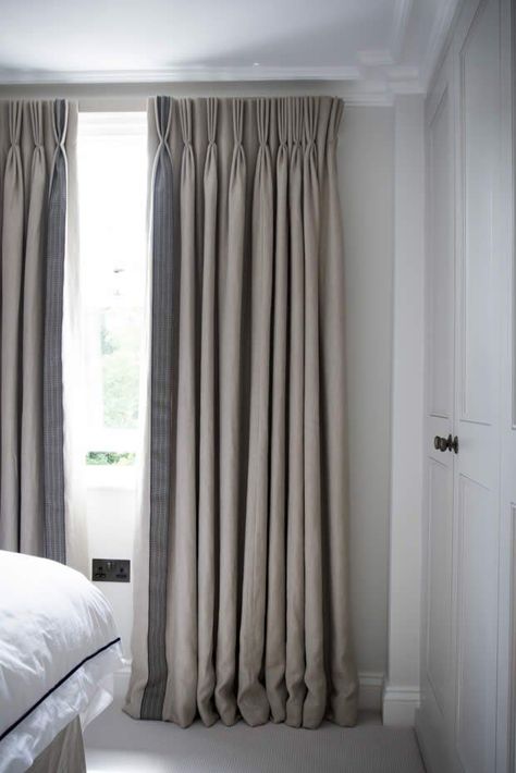 Curtains Ripplefold Curtains, Drapery Styles, Curtains Ideas, Curtain Styles, Bedroom Curtains, Custom Drapes, Curtains Living, Pleated Curtains, Bedroom Windows