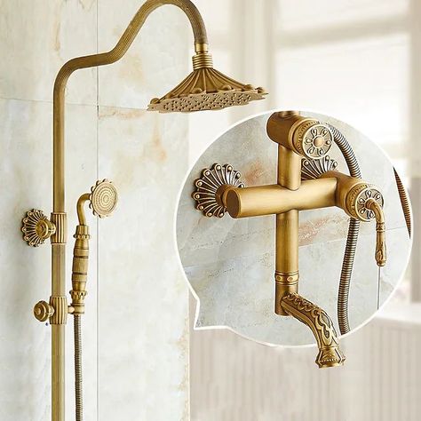 Looking for Shower faucets. These shower faucets are lovely and you'll like them. These faucets are great to position in the bathroom. Don't hesitate and check these shower faucets out now. Come check these shower faucets. #showerfaucets #faucets Drømme Bad, Bath Shower Mixer Taps, Shower Faucet Sets, Bath Shower Mixer, Shower Mixer, Rainfall Shower Head, Rainfall Shower, Shower Arm, Bath Shower