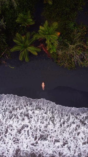 Black Sand Beach Puerto Rico, Black Sand Beach Aesthetic, Black Sand Beach Hawaii, Costa Rica Pictures, Outdoor Adventure Photography, Costa Rica Photography, Cost Rica, Adventure Travel Photography, Hawaii Beach Wedding