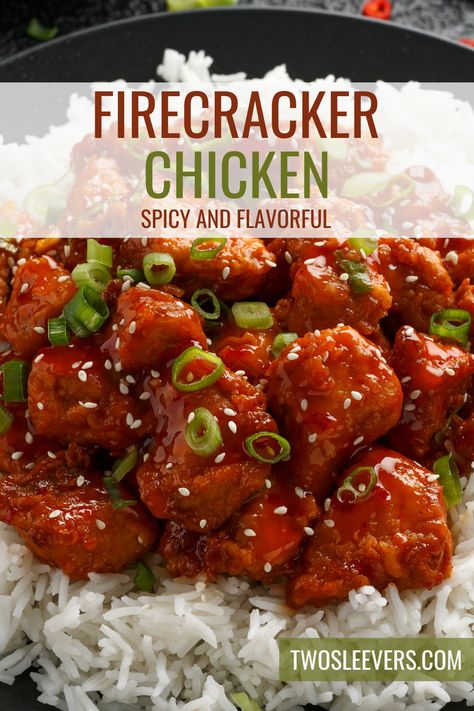 Firecracker Chicken, Simple Family Meals, Spicy Chicken Recipes, Chinese Cooking Recipes, Chicken Healthy, Easy Chinese Recipes, Yummy Chicken Recipes, Chicken And Rice, Health Dinner Recipes