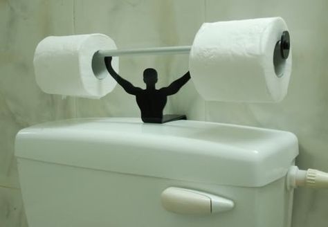 Muscle Man Toilet Paper Holder | Community Post: 22 Totally Quirky Toilet Paper Holders 3d Tiskárna, Man Bathroom, Drukarka 3d, Household Gifts, Gym Design, Toilet Roll, Bathroom Storage, Paper Holder, Toilet Paper Holder