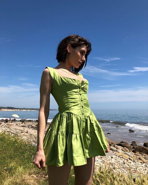 Vanessa Mooney on Instagram: “On planet earth” Green Fairy Costume, Edgy Streetwear, Satin Style, Green Fairy, Corset Fashion, Party Inspo, Vanessa Mooney, Apple New, Candy Apple