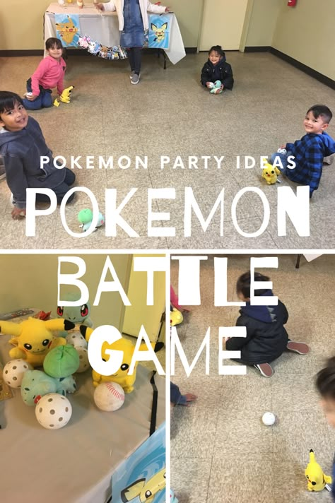 Diy Pokemon Birthday Party, Pokemon Activities For Kids, Pokemon Games For Kids, Activities For Kids Party, Pokemon Camp, Pokemon Activities, Pokemon Party Ideas, Pokemon Party Games, Party Ideas On A Budget