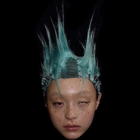 Hair Art Photography, Underground London, Work Outside, Runway Hair, Dramatic Hair, Spiked Hair, Editorial Hair, Mixed Hair, Hair Raising