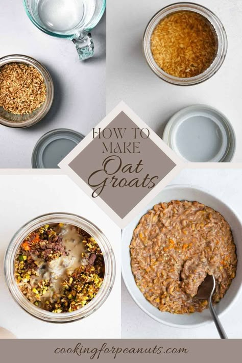 What Are Oat Groats? (And The Healthiest Oatmeal Recipe) - Cooking For Peanuts Oat Groats Recipe, Healthiest Oatmeal, Oatmeal Meal Prep, Peanuts Recipes, Breakfast Grains, Groats Recipe, Vegan Cereal, Wfpb Vegan, Homemade Protein Powder