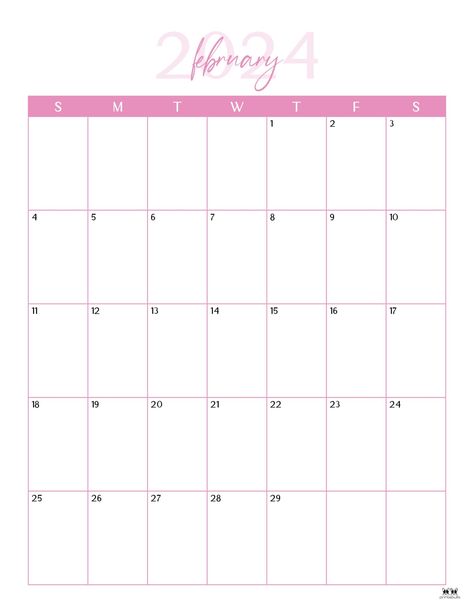 Free Printable Monthly Planner, Free Planner Pages, Vertical Calendar, Free Planner Templates, February Calendar, Wedding Planner Binder, Month Of Love, Monthly Planner Template, Love Coloring Pages