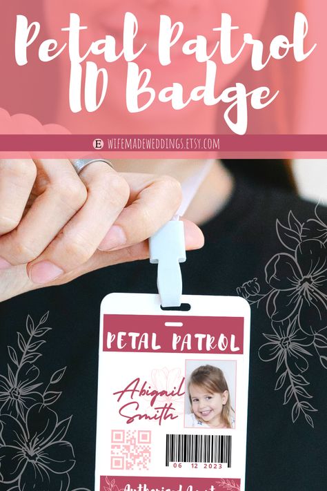 Petal Patrol Proposal, Groom Proposal, Petal Patrol, Security Badge, Proposal Boxes, Ring Security, Flower Girl Wedding, Diy Bride, Proposal Box