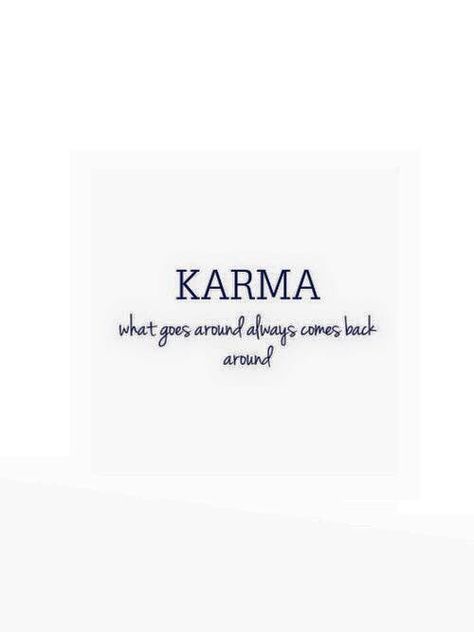 Karma Karma Hits Back, Karma Returns, Kali Ma, Your Name Anime, Double Meaning, Karma Quotes, Go Around, Lei, Meant To Be