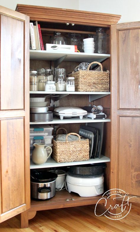 Free Standing Kitchen Storage, Bakers Pantry, Armoire Pantry, Wardrobe Pantry, Kitchen Armoire, Baking Pantry, Freestanding Kitchen Storage, Baking Supplies Organization, Antique Pantry