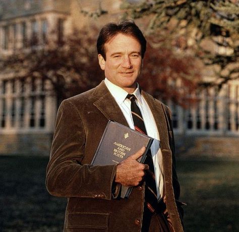 Robin Williams in “Dead Poets Society” We return to our Professor Week coverage with a gallery of film dons (and a few schoolteachers). The list must be endless, so let us know w… Robin Williams Movies, Patch Adams, Great Jokes, Oh Captain My Captain, A Robin, Captain My Captain, Dead Poets Society, Robin Williams, The Secret History