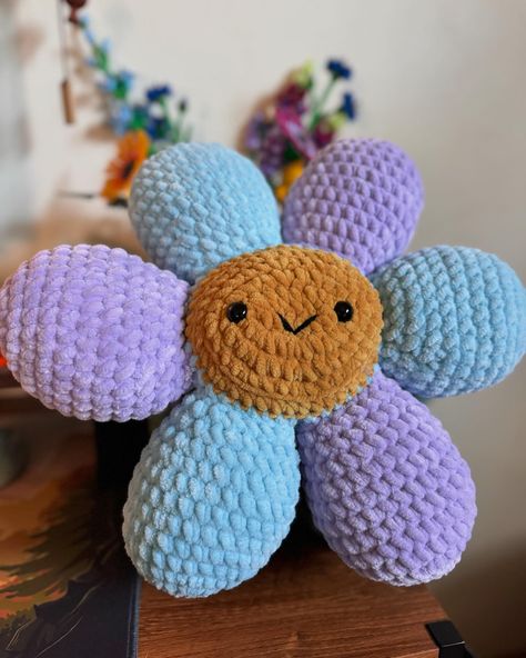 Meet Lazy Daisy, the most adorable oversized plush. Fully customizable from her body color to her petals, Lazy Daisy brings joy and warmth to any sunny day. Lazy Daisy isn’t just a plush; she’s a delightful companion, ready to brighten your day. Discover the magic of personalized crochet artistry with Lazy Daisy. #lazydaisy #crochet #crochetersofinstagram #crochetaddict #amigurumi Personalized Crochet, Brings Joy, Body Color, Body Colour, Sunny Day, Brighten Your Day, Wedding Shop, Sunny Days, Pet Toys