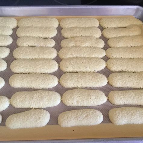 Ladyfingers Recipe - Allrecipes.com | Allrecipes Finger Biscuits, Lady Fingers Recipe, Italian Cookbook, Special Cookies, Food Savory, Anzac Biscuits, Layered Desserts, Italian Christmas, Homemade Marshmallows