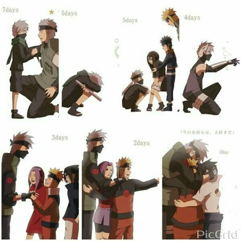 Team 7, Team Minato, Sakumo, father, Rin, Obito, Naruto, Sakura, Sasuke, Kakashi, text, sad, young, childhood, different ages, time lapse; Naruto Kakashi Family, Naruto Team 7, Naruto Teams, Kakashi Sensei, Hatake Kakashi, Naruto Fan Art, Naruto Comic, Naruto Sasuke Sakura, Sasuke Sakura