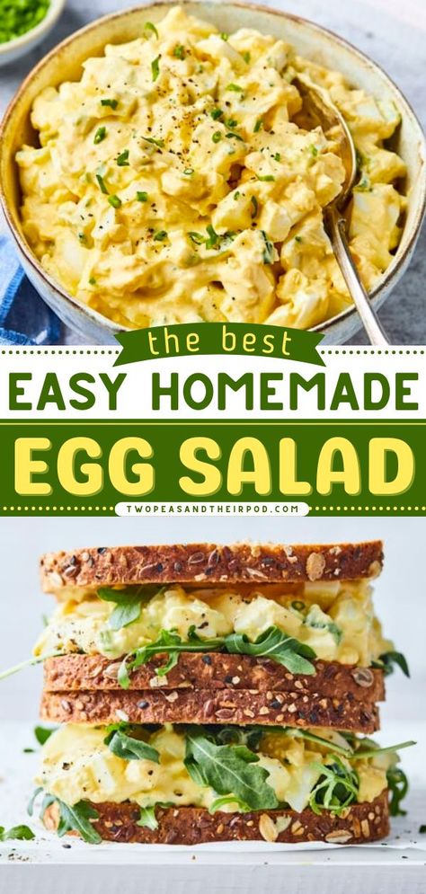 Egg Salad, best egg recipes, easy appetizer recipes Cursed Doodles, Egg Salad Recipe Easy, Classic Egg Salad Recipe, Best Egg Salad Recipe, Classic Egg Salad, Egg Salad Sandwiches, Egg Salad Recipe, 140 Pounds, Egg Salad