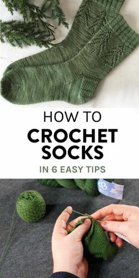 How to Crochet Socks - Top Tips & Patterns | Beautiful Skills - Crochet Knitting Quilting | Bloglovin’ Free Crochet Patterns Socks, Sock Patterns Crochet, Crochet Wool Socks, Free Crochet Sock Patterns, Sock Crochet Pattern Free, Crochet How To, Crotchet Socks, Crocheting Socks, Sock Crochet Pattern