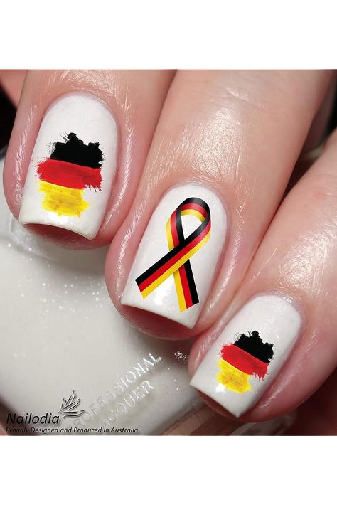 I Love Germany Nail Art Decal Sticker German Nails Designs, German Flag Nails, Germany Nails, Nails Edgy, Decals Stickers, Fashion Nails, Beauty And Personal Care, Personal Care, Germany