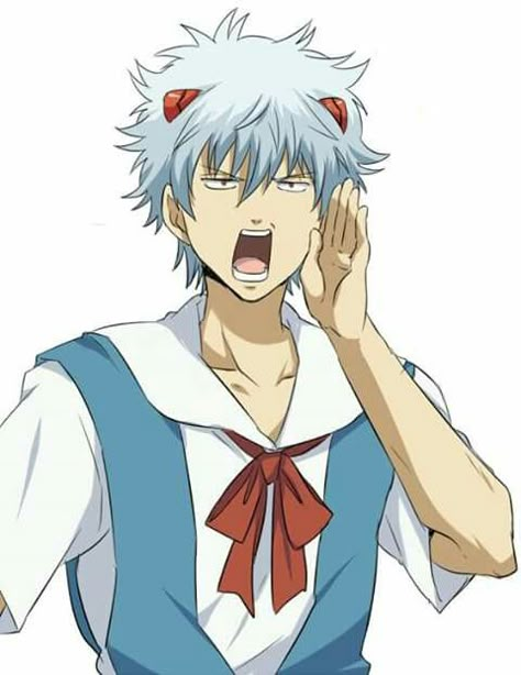 Gintoki cosplaying Amamiya Ray Gintoki Christmas, Gintoki Manga, Gintoki Cosplay, Ginpachi Sensei, Gintama Gintoki, Gintama Funny, Top 10 Anime, Gintoki Sakata, Sakata Gintoki