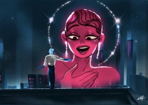 Lore Olympus, Pink Hair, A Woman, Hair, Pink