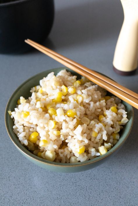 Corn Rice - Onolicious Hawaiʻi Rice And Corn Recipe, Rice With Corn, Hawaii Recipes, Rice And Corn, Fry Rice, Corn Rice, Braised Cabbage, Sesame Chicken Recipe, Hawaiian Dishes