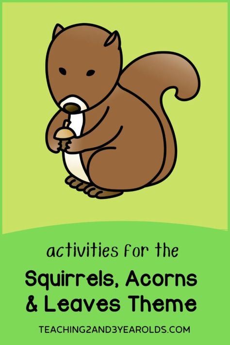 Squirrel And Acorn Crafts Preschool, Fall Animals Preschool Crafts, Fall Sensory Bin, Grandma Camp, Fall Activities For Toddlers, Preschool Crafts Fall, Toddler Lessons, Apple Preschool, November Activities