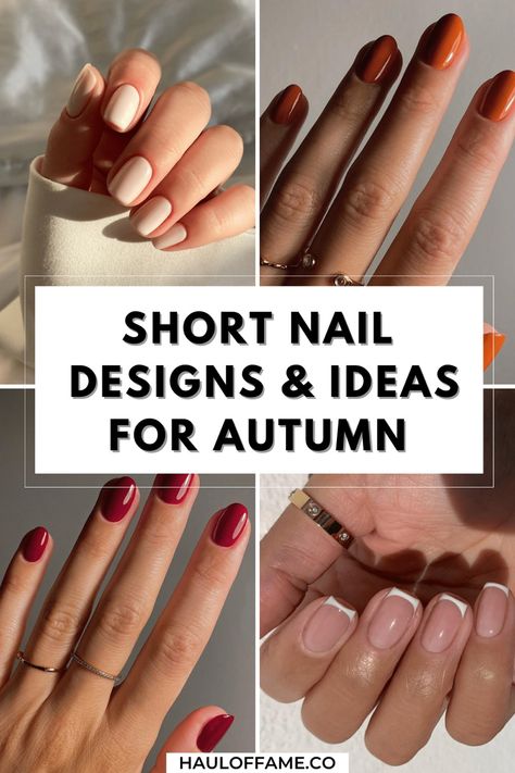 Are you on the hunt for short nail designs in various short nail shapes to make you look and feel like the ultimate IT girl? If you've got short nails or even short nails acrylic and are looking for short nails ideas for your next short nails manicure, we've got some winning choices for you that you can rock all year round. Whether you're looking for short nail designs summer, or short nails ideas autumn, or even short nails art, these are the short nails 2022 trends you need to know about! Flower Nails Fall, Spring 2022 Nails, Aesthetic Nails Short, Classy Short Nail Designs, Cute November Nails, Pink Nails Aesthetic, Squoval Acrylic Nails, Fall Nails Coffin, Pastel Color Nails