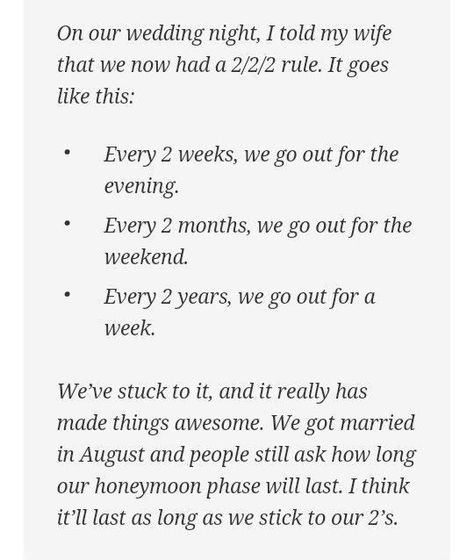 2/2/2 rule for dating your significant other  #marriedlife #marriedwithchildren #dateyourspouse 2 2 2 Rule, Marriage Rules, Relationship Killers, It Goes Like This, To My Future Husband, Dating Rules, Dear Future Husband, Future Wedding Plans, Mia 3