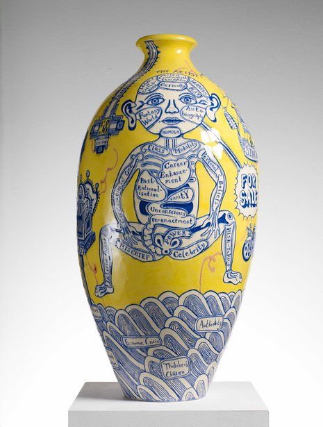 Viewed in an Australian art gallery in the wake of Perry’s comments about Indigenous artists, this show is heavy on ego and faux seriousness Greyson Perry, Grayson Perry Art, Grayson Perry, Personal Investigation, Painted Ceramics, Ceramic Vessels, Royal Academy Of Arts, Australian Art, Keramik Vase