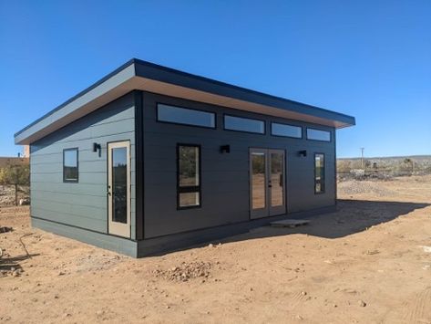 Prefab Accessory Dwelling Units (ADU) and Modern Garages | Studio Shed Small Prefab Homes, Tiny Guest House, Prefab Sheds, Prefab Buildings, Modern Shed, Studio Shed, Prefab Cabins, Backyard Studio, Accessory Dwelling Unit