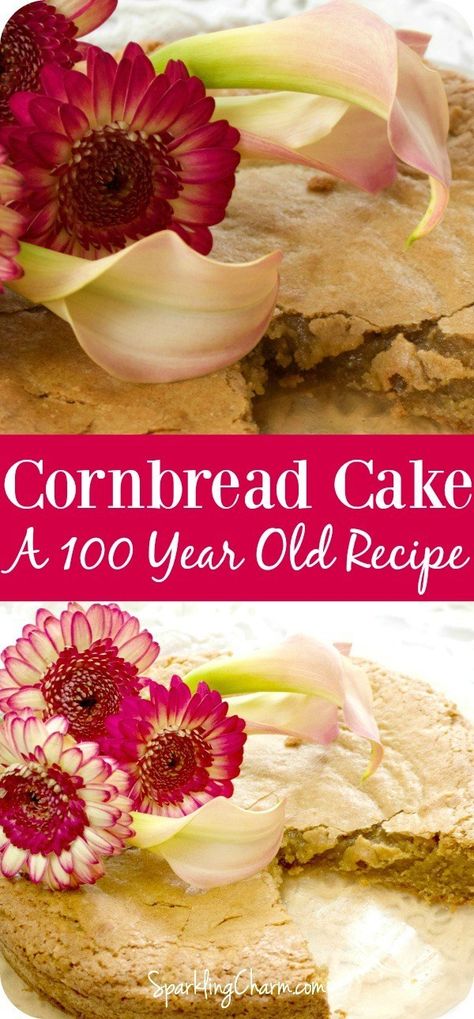 Cornbread Cake Recipe, Recipe Cornbread, Old Fashioned Cornbread, Easy Cornbread Recipe, Cornbread Cake, Easy Cake Recipe, Delicious Cornbread, Cornbread Easy, Cooking Bread