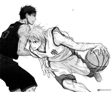 Basketball Manga, Kagami Kuroko, Kuroko Basket, Aomine Kuroko, Basketball Drawings, Kurokos Basketball, Kuroko No Basket Characters, Slam Dunk Manga, Kise Ryouta