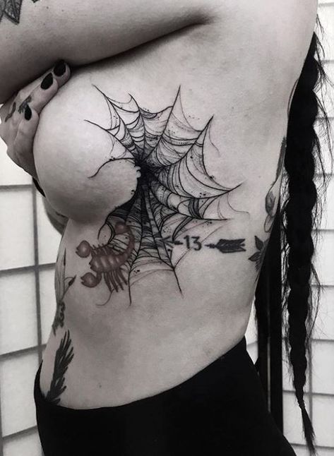 Underboob Tattoo Designs, See Tattoo, Mastectomy Tattoo, Pause Button, Underboob Tattoo, Most Paused Movie Scenes, Chest Tattoos For Women, Creepy Tattoos, Gothic Tattoo