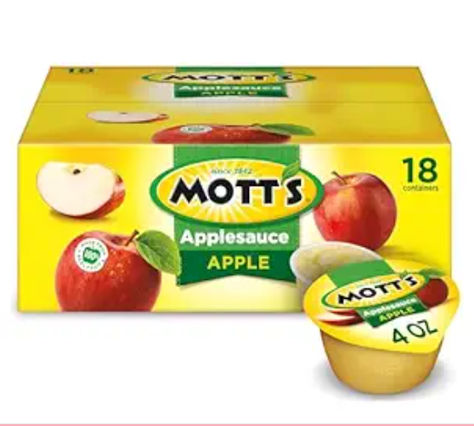 Motts Applesauce, Healthy Snack Alternatives, Honey Nut Cheerios, Apple Sauce, Snack Cups, Fruit Cups, Unsweetened Applesauce, Best Breakfast Recipes, Delicious Fruit