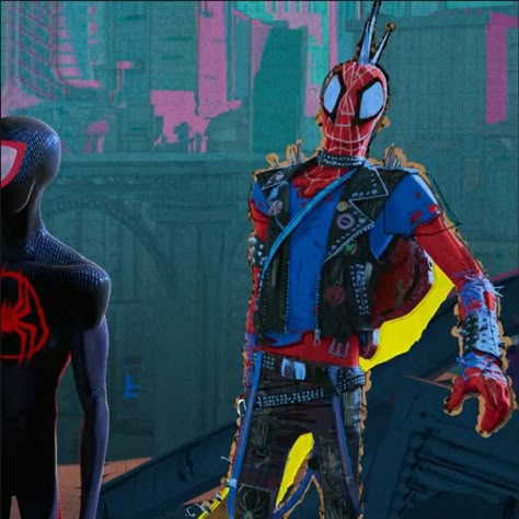 Hobie Brown Spider Punk, Spiderman Comic Covers, Marvel App, Hobie Brown, Punk Boy, Comic Con Costumes, Spider Punk, Ref Sheet, Into The Spider Verse