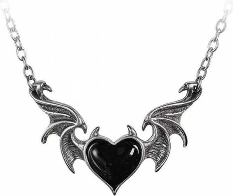 Blacksoul | NECKLACE #10-50 #accessories #all Heart With Horns, Alchemy Gothic Jewelry, Demon Heart, Black Demon, Alchemy Gothic, Pentagram Pendant, Heart Choker Necklace, Gothic Accessories, Gothic Necklace