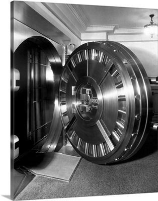 Vintage Bank Vault Wall Art & Canvas Prints | Vintage Bank Vault Panoramic Photos, Posters, Photography, Wall Art, Framed Prints & More | Great Big Canvas Bank Vault Door, Architecture Photography Buildings, Bank Vault, Vault Doors, Vintage Bank, Door Wall, Vaulting, Wall Art Canvas Prints, Mykonos