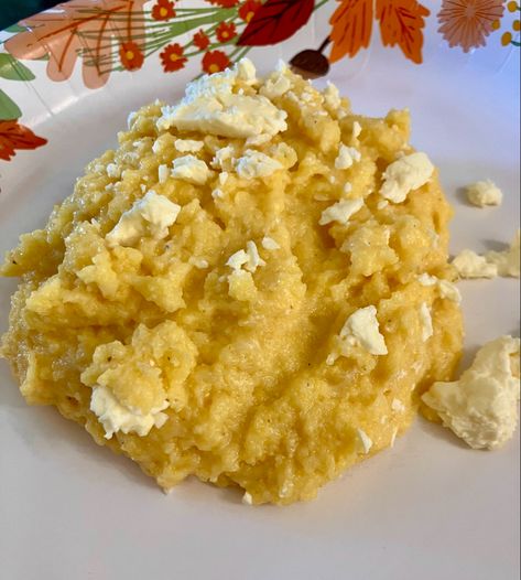 Mamaliga Recipe (Polenta). Cheese Names, Peasant Food, Sheep Cheese, Corn Meal, Deli Meats, Yellow Corn, Gruyere Cheese, Inspired Recipes, Short Ribs