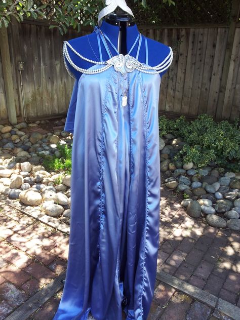 Padme Nightgown, Japor Snippet, Padme Cosplay, Star Wars Padme Amidala, Blue Nightgown, Star Wars Padme, Fantasy Garb, Padme Amidala, Handmade Costumes