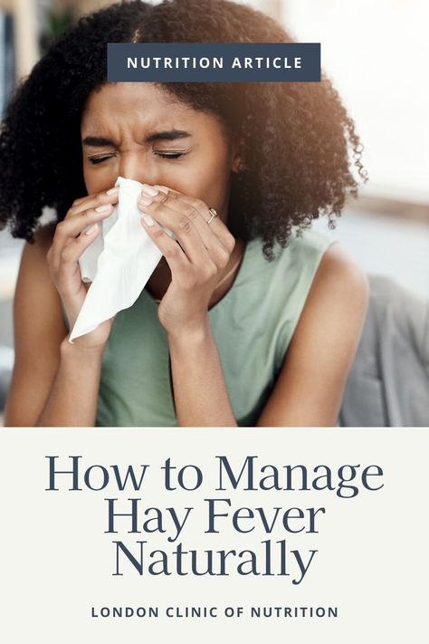 Learn how to manage your hay fever symptoms with the best natural remedies approved by nutritionists. Read our article here. Hayfever Remedies, Summer Allergies, Grass Allergy, Hay Fever Symptoms, Natural Antihistamine, Sun Allergy, Fever Symptoms, Immune Boosting Foods, Allergic Rhinitis