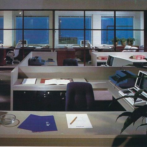 1990 Style, 80s Interior, Boston Usa, Retro Interior Design, Retro Office, Corporate Interiors, H Design, Retro Interior, Vintage Interiors