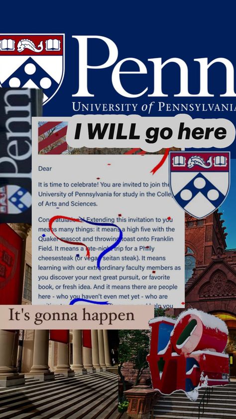 Upenn University, Fangirling University, Spiritual Vision Board, Penn State College, University Inspiration, Ivy League Colleges, Law School Inspiration, College Vision Board, College Motivation