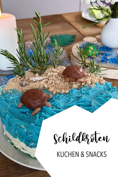 Schildkröten Torte Tier Torte, Dessert, Snacks, Birthday, Quick Saves