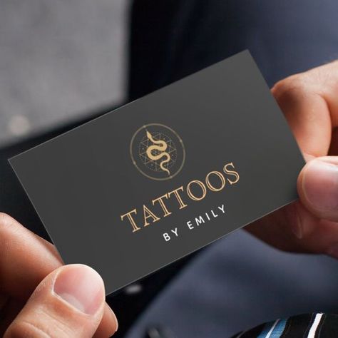 Tattoos By Your Name Elegant Mystic Snake Black|#tattoo #handtattoo #tattoos #tattooartist 1628 Tattoo Artist Quotes, Tattoo Artist Business Cards, Business Card Design Black, Tattoo Salon, Snake Black, Becoming A Tattoo Artist, Tattoo Posters, Buisness Cards, Salon Logo Design