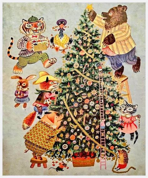 Richard Scary, Christmas Extravaganza, Animals Christmas, Richard Scarry, Swedish Christmas, Vintage Christmas Images, Cover Illustration, Christmas Time Is Here, Images Vintage