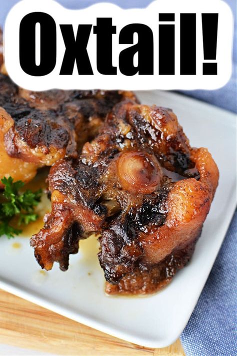 Slow cooker oxtail turns out tender and delicious with a killer sauce that can be spicy or mild. Best way to cook oxtails ever. Spicy Oxtail Recipes, Slow Cooker Oxtail Recipes Crock Pot, Oxtails In Crockpot, Slow Cooker Oxtail Recipes, Recipe For Oxtails, Oxtail Slow Cooker, Oxtails And Gravy Recipe, Slow Cooker Oxtail, Pressure Cooker Oxtail